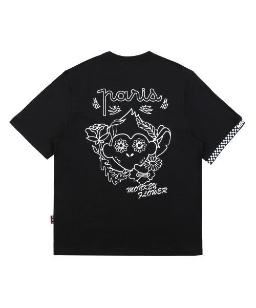 Monkey Flower(モンキーフラワー)の「共用 トロピカルグラフィック レギュラーフィット ベーシック半袖Tシャツ/MM1WTS04U BLUE(Tシャツ/カットソー・メンズ・その他・FREE)」の2枚目の写真