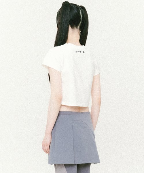 CCORIE(コーリーエ)の「シンボルスカーフクロップ半袖Tシャツホワイト(Tシャツ/カットソー・レディース・その他・FREE)」の3枚目の写真