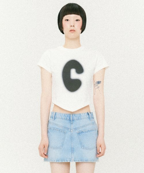 CCORIE(コーリーエ)の「シンボルスカーフクロップ半袖Tシャツホワイト(Tシャツ/カットソー・レディース・その他・FREE)」の5枚目の写真