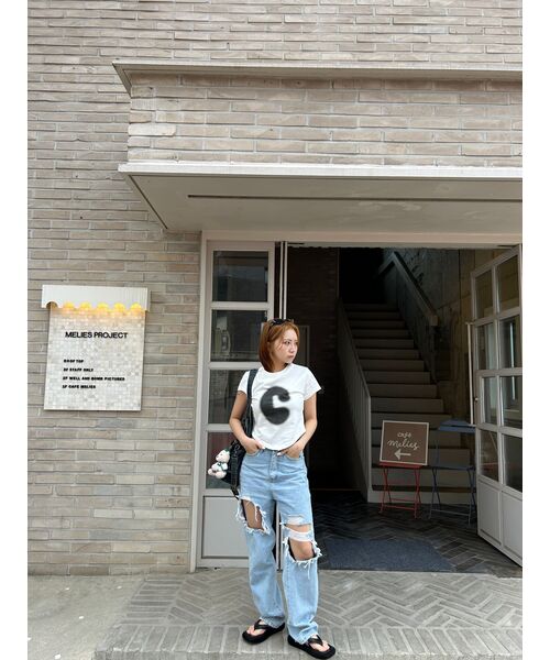 CCORIE(コーリーエ)の「シンボルスカーフクロップ半袖Tシャツホワイト(Tシャツ/カットソー・レディース・その他・FREE)」の16枚目の写真