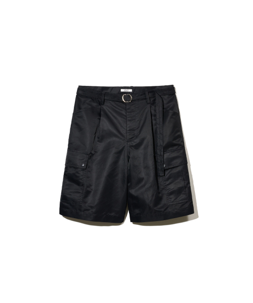 ZNO（ジーアンドオー）の「ナイロンベルト付きカーゴショートパンツ（ブラック）（その他パンツ・メンズ・その他・SMALL/MEDIUM/LARGE）」の6枚目の写真