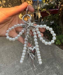 Feliz（フェリス）の「リボン＆ハートチャーム/キーホルダーアソート（キーホルダー）」