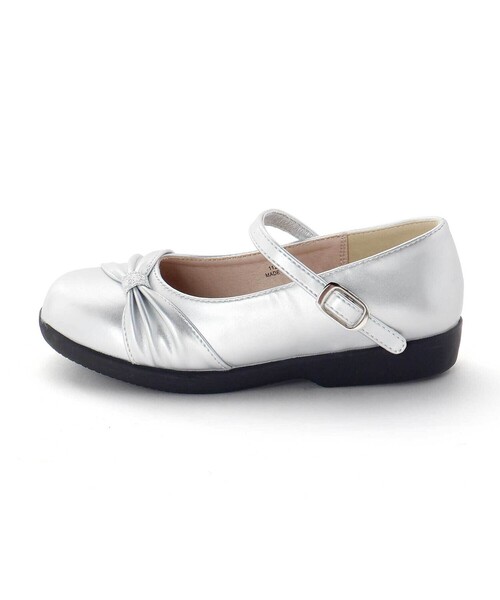 BeBe（ベベ）の「ギャザーリボンストラップシューズ（パンプス・キッズ・グレー・19.0cm/21.0cm/20.0cm/18.0cm）」の8枚目の写真
