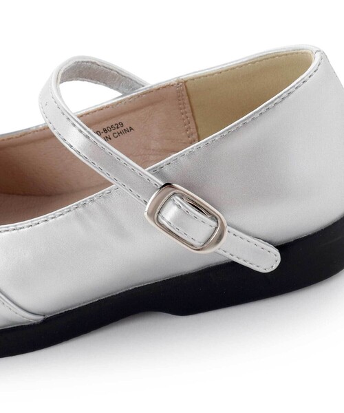 BeBe（ベベ）の「ギャザーリボンストラップシューズ（パンプス・キッズ・グレー・19.0cm/21.0cm/20.0cm/18.0cm）」の11枚目の写真