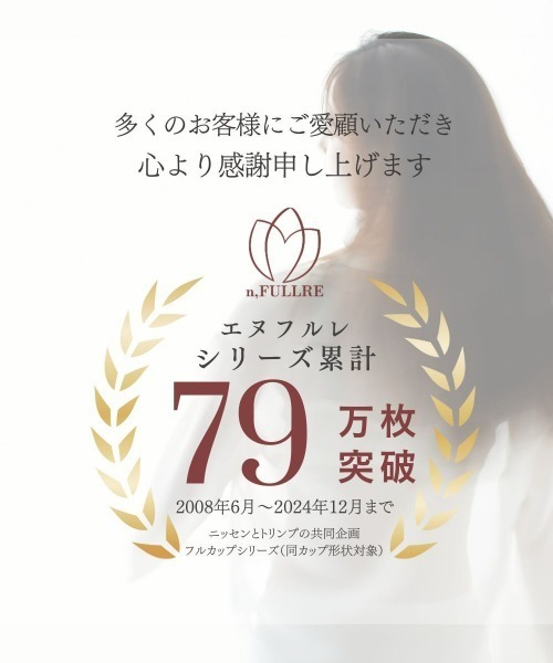 Nissen glamor(ニッセングラマー)の「【大きい胸】フルカップブラジャーショーツセット(大花エレガントレース)(トリンプ)(n,FULLRE)(G70/M~I90/3L)(ブラ&ショーツ・レディース・ワイン/ブラック/サックスブルー/グレイッシュブルー/オールドローズ系/ピンク/グリーン・G70M/G75L/G80L/G85LL/G90/3L/H70M/H75L/H80L/H85LL/H90/3L/I70M/I75L/I80L/I85LL/I90/3L)」の21枚目の写真