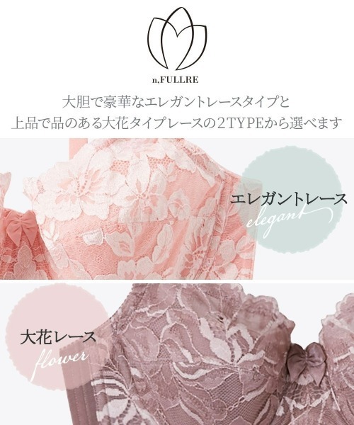 Nissen glamor(ニッセングラマー)の「【大きい胸】フルカップブラジャーショーツセット(大花エレガントレース)(トリンプ)(n,FULLRE)(G70/M~I90/3L)(ブラ&ショーツ・レディース・ワイン/ブラック/サックスブルー/グレイッシュブルー/オールドローズ系/ピンク/グリーン・G70M/G75L/G80L/G85LL/G90/3L/H70M/H75L/H80L/H85LL/H90/3L/I70M/I75L/I80L/I85LL/I90/3L)」の10枚目の写真