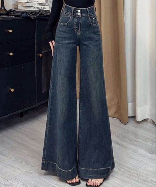 REBALANCE(リバランス)の「ワイドレッグジーンズ(デニムパンツ・レディース・A・LARGE/MEDIUM/SMALL)」の5枚目の写真