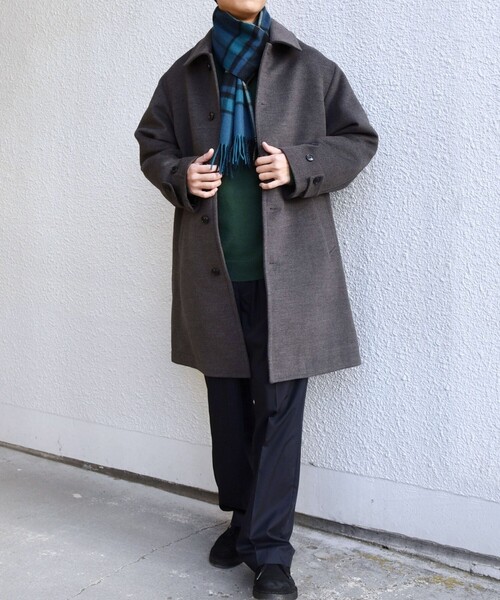 セール】SHIPS any: ウォーム メルトン ステンカラー コート◇（ステン