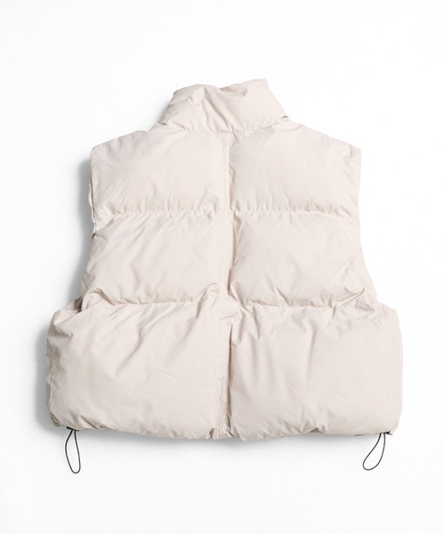 CALIFORNIA OUTFITTERS（カリフォルニア アウトフィッターズ）の「12D65 ワイドショートレングス　スタンドカラー中綿ベスト（ダウンベスト・メンズ・アイボリー/ブラック・FREE）」の14枚目の写真
