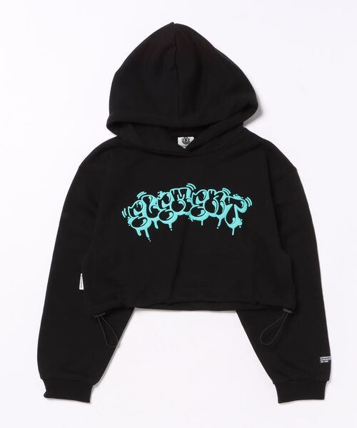ELEMENT（エレメント）の「ELEMENT/エレメント TAGGING HOOD GIRL キッズ パーカー BG025022（パーカー・キッズ・ブラック/ホワイト・130cm/140cm/150cm）」の4枚目の写真