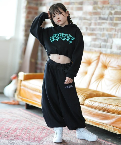 ELEMENT（エレメント）の「ELEMENT/エレメント TAGGING HOOD GIRL キッズ パーカー BG025022（パーカー・キッズ・ブラック/ホワイト・130cm/140cm/150cm）」の9枚目の写真