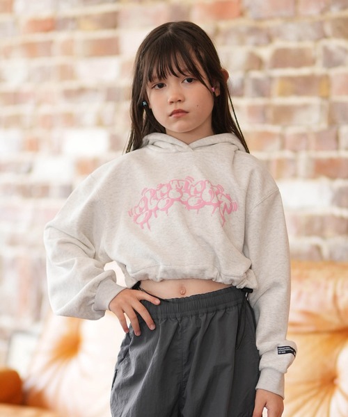 ELEMENT（エレメント）の「ELEMENT/エレメント TAGGING HOOD GIRL キッズ パーカー BG025022（パーカー・キッズ・ブラック/ホワイト・130cm/140cm/150cm）」の13枚目の写真