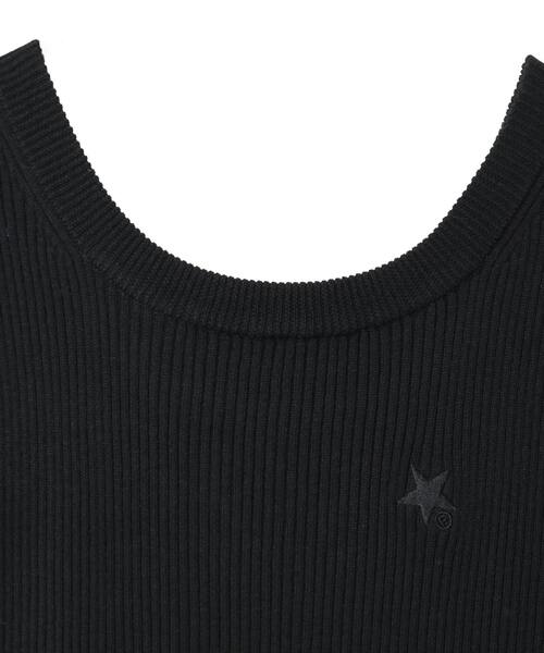CONVERSE TOKYO(コンバーストウキョウ)の「RIB KNIT DOCKING DRESS(ワンピース・レディース・ブラック/グレー・FREE)」の12枚目の写真