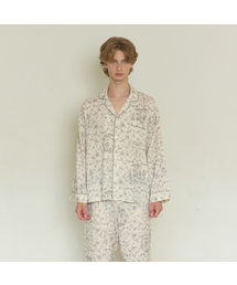 LUNALUZ STUDIO（ルナルス）の「Men's Royal Garden Cotton Long Sleeve Collar Neck Two-Piece Pajamas（ルームウェア/パジャマ）」