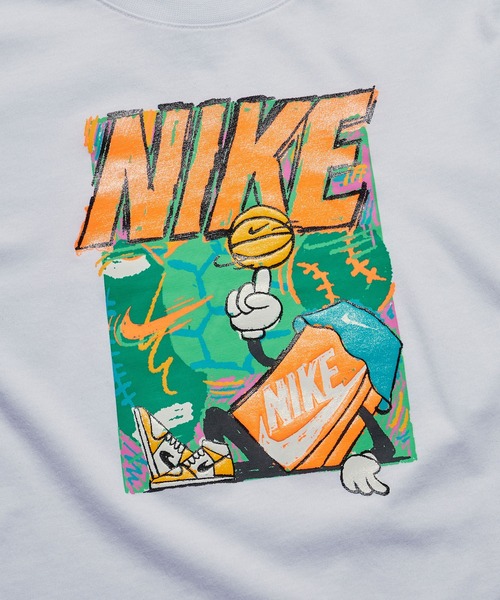NIKE(ナイキ)の「NIKE/ナイキ バスケットボール クルーネック長袖Tシャツ 2026年春夏(Tシャツ/カットソー・キッズ・ホワイト/ブラック・5/7)」の8枚目の写真
