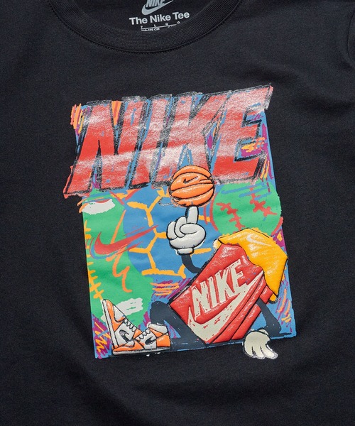 NIKE(ナイキ)の「NIKE/ナイキ バスケットボール クルーネック長袖Tシャツ 2026年春夏(Tシャツ/カットソー・キッズ・ホワイト/ブラック・5/7)」の7枚目の写真