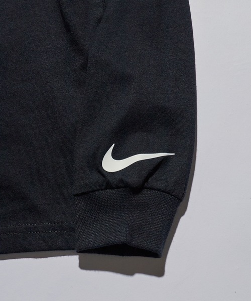 NIKE(ナイキ)の「NIKE/ナイキ バスケットボール クルーネック長袖Tシャツ 2026年春夏(Tシャツ/カットソー・キッズ・ホワイト/ブラック・5/7)」の4枚目の写真