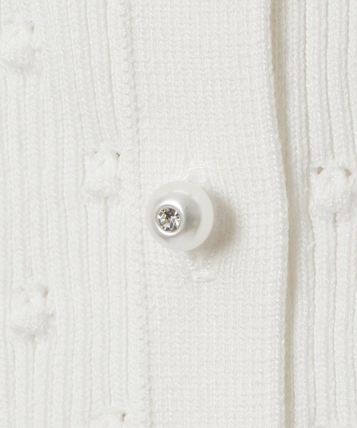 LOULOU WILLOUGHBY(ルルウィルビー)の「【LOULOU WILLOUGHBY】アイレット半袖カーディガン(カーディガン/ボレロ・レディース・オフホワイト/ブラック/イエロー・2)」の16枚目の写真