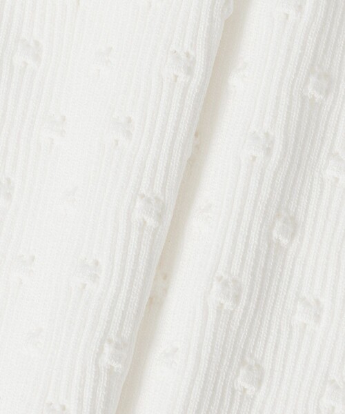 LOULOU WILLOUGHBY(ルルウィルビー)の「【LOULOU WILLOUGHBY】アイレット半袖カーディガン(カーディガン/ボレロ・レディース・オフホワイト/ブラック/イエロー・2)」の17枚目の写真