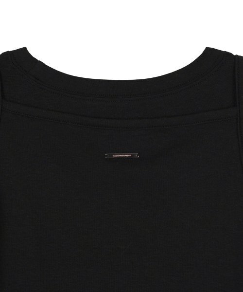 HARDCORE HAPPINESS（ハードコアハピネス）の「ソフトレイヤードスリーブレスTシャツ_ブラック（Tシャツ/カットソー・レディース・その他・FREE）」の5枚目の写真