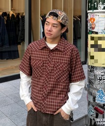 トップス ADAMASTE ADAMASTE（アダマスト）の「side line half zip sweat - サイドライン