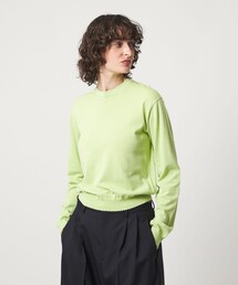 6 | ＜6(ROKU)＞ コットン ピコット クルーネック ニット(ニット/セーター)