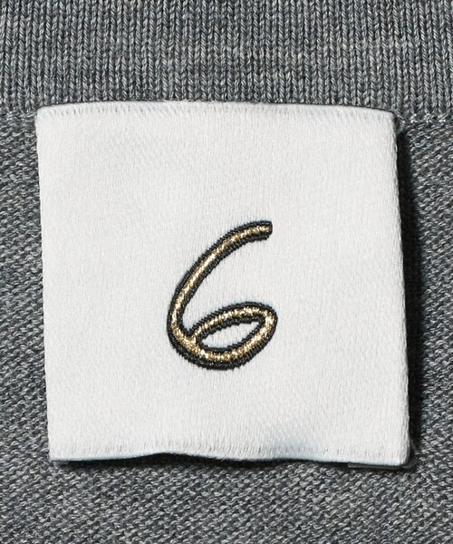 6（ロク）の「＜6(ROKU)＞ コットン ピコット クルーネック ニット（ニット/セーター・レディース・ライム/グレー系・FREE）」の12枚目の写真