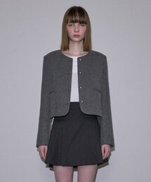ROSEFRANTZ（ロゼフランツ）の「Tweed Wool Jacket [Charcoal]（テーラードジャケット）」