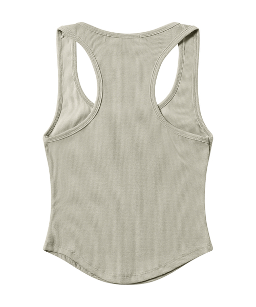 A FEW COMMENTS(アフューコメンツ)の「ピグメントロゴタンクトップ BEIGE(Tシャツ/カットソー・レディース・その他・FREE)」の2枚目の写真