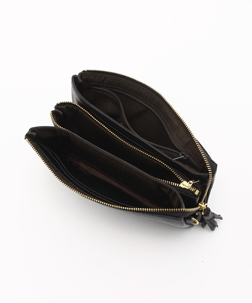 LBC（エルビーシー）の「シュリンク ポシェット財布（財布・レディース・ダークグリーン/ライトブラウン/ブラック/グレー・ONE SIZE）」の9枚目の写真