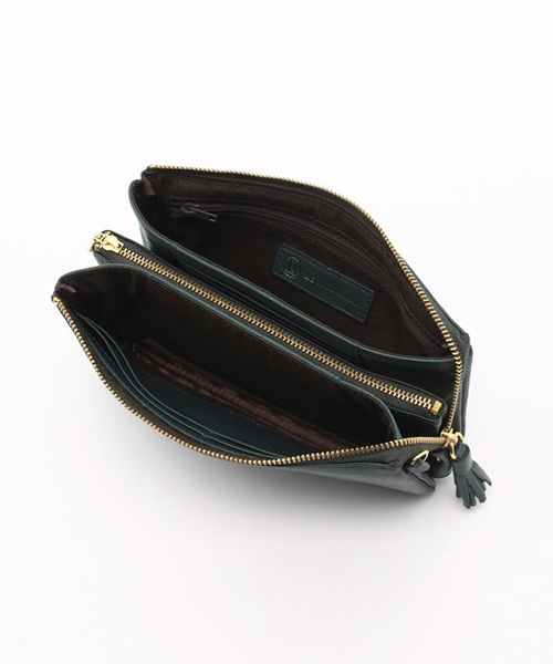 LBC（エルビーシー）の「シュリンク ポシェット財布（財布・レディース・ダークグリーン/ライトブラウン/ブラック/グレー・ONE SIZE）」の10枚目の写真