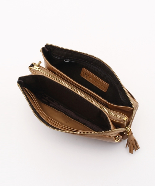 LBC（エルビーシー）の「シュリンク ポシェット財布（財布・レディース・ダークグリーン/ライトブラウン/ブラック/グレー・ONE SIZE）」の11枚目の写真