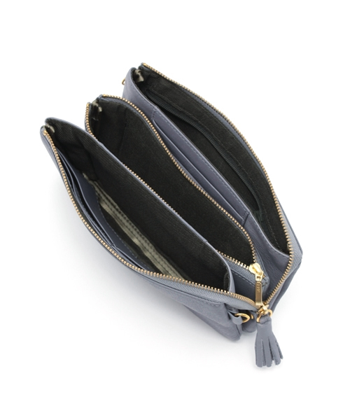 LBC（エルビーシー）の「シュリンク ポシェット財布（財布・レディース・ダークグリーン/ライトブラウン/ブラック/グレー・ONE SIZE）」の12枚目の写真