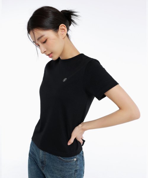 HARDCORE HAPPINESS(ハードコアハピネス)の「HARDCORE W SYMBOL TEE Black(Tシャツ/カットソー・レディース・その他・S)」の1枚目の写真