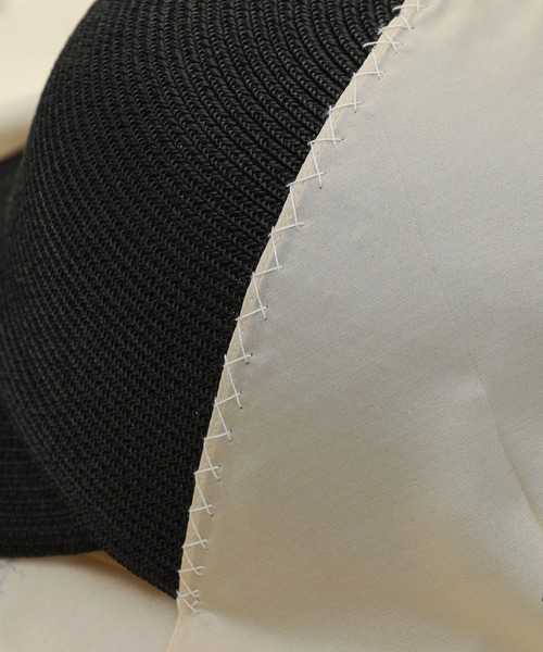 DAIRIKU(ダイリク)の「Scarf Docking Straw Cap(キャップ・メンズ・ブラック/ライトブラウン・7 1/4/7 5/8)」の12枚目の写真