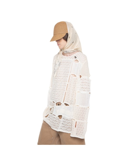 DAIRIKU(ダイリク)の「Scarf Docking Straw Cap(キャップ・メンズ・ブラック/ライトブラウン・7 1/4/7 5/8)」の4枚目の写真