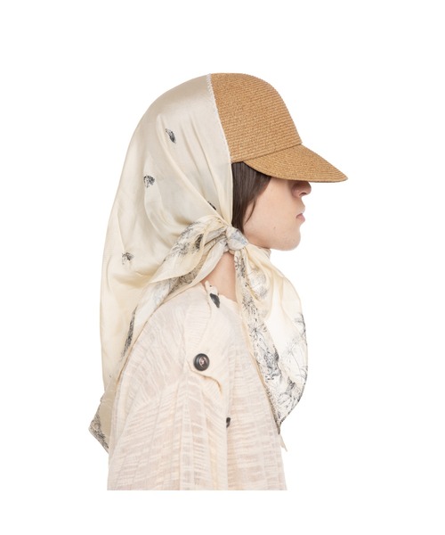 DAIRIKU(ダイリク)の「Scarf Docking Straw Cap(キャップ・メンズ・ブラック/ライトブラウン・7 1/4/7 5/8)」の7枚目の写真