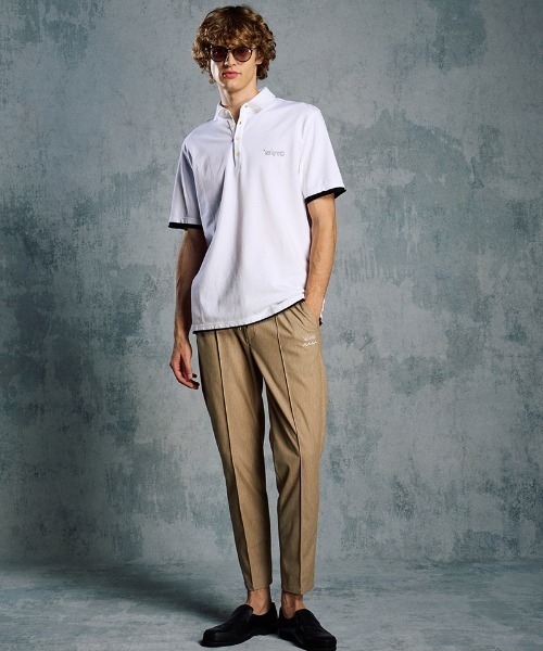 wjk(ダヴルジェイケイ)の「mhs2511- cut-off polo S-S(printed) ポロシャツ(705 mw04i)(ポロシャツ・メンズ・ブラック系その他/ダークグレー/ホワイト・XL/L/M/S)」の11枚目の写真