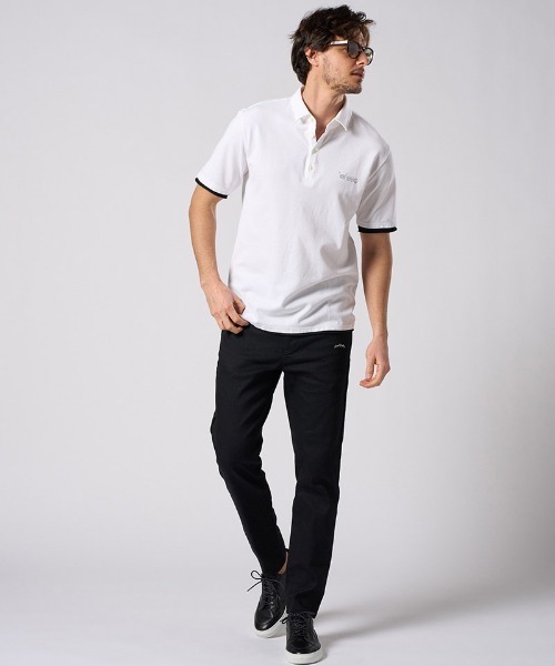 wjk(ダヴルジェイケイ)の「mhs2511- cut-off polo S-S(printed) ポロシャツ(705 mw04i)(ポロシャツ・メンズ・ブラック系その他/ダークグレー/ホワイト・XL/L/M/S)」の16枚目の写真