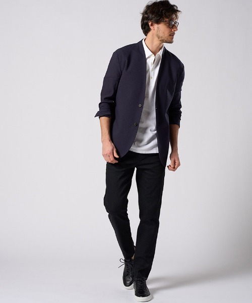 wjk(ダヴルジェイケイ)の「mhs2511- cut-off polo S-S(printed) ポロシャツ(705 mw04i)(ポロシャツ・メンズ・ブラック系その他/ダークグレー/ホワイト・XL/L/M/S)」の17枚目の写真