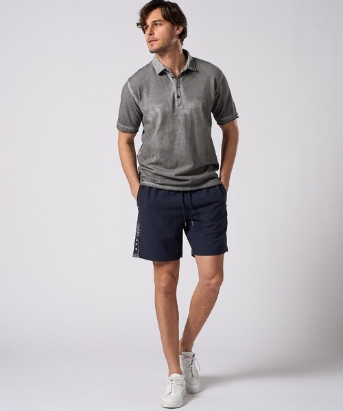 wjk(ダヴルジェイケイ)の「mhs2511- cut-off polo S-S(printed) ポロシャツ(705 mw04i)(ポロシャツ・メンズ・ブラック系その他/ダークグレー/ホワイト・XL/L/M/S)」の21枚目の写真