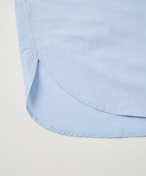 LA MARINE FRANCAISE(マリン フランセーズ)の「ロングシャツ(ワンピース・レディース・ホワイト/サックスブルー/ブルー・FREE)」の7枚目の写真