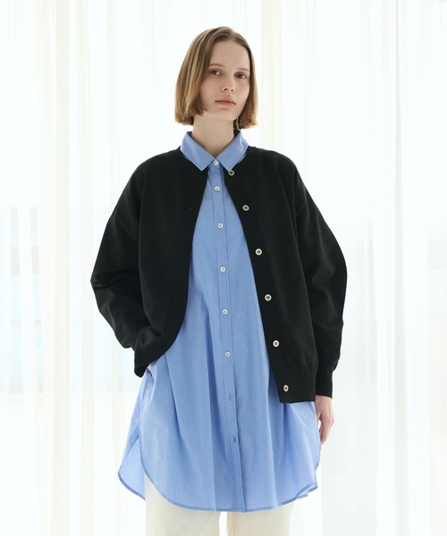 LA MARINE FRANCAISE(マリン フランセーズ)の「ロングシャツ(ワンピース・レディース・ホワイト/サックスブルー/ブルー・FREE)」の17枚目の写真