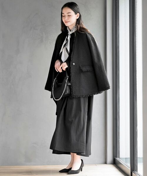 rps(アールピーエス)の「ツイードノーカラージャケット(ノーカラージャケット・レディース・ブラック系その他2/ブラック/オフホワイト・フリー)」の13枚目の写真