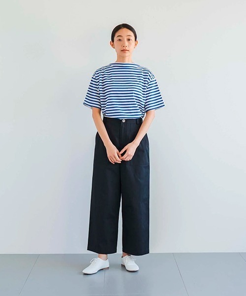 D(ディー)の「コットンピケのペインターパンツ(その他パンツ・レディース・ブラック/ホワイト・MEDIUM)」の11枚目の写真