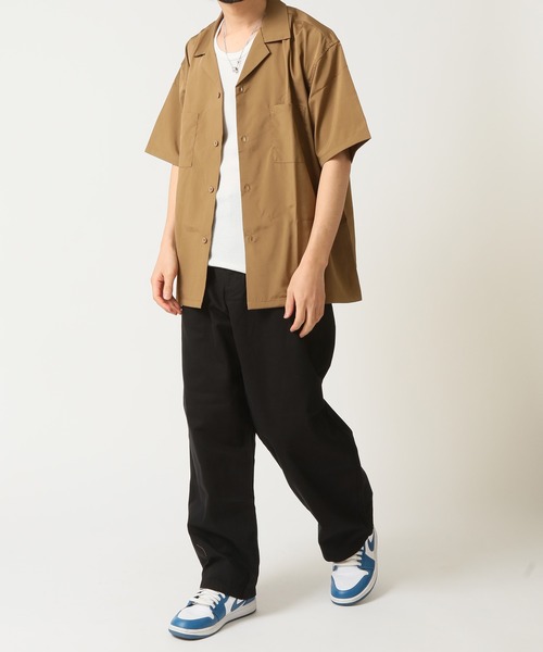 HANES(ヘインズ)の「【HANES/ヘインズ】ワイドフィットノータックパンツ /チノパン ワイドパンツ(チノパンツ・メンズ・ブラック/カーキ/ベージュ・S/M/L/LL)」の14枚目の写真