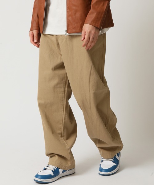 HANES(ヘインズ)の「【HANES/ヘインズ】ワイドフィットノータックパンツ /チノパン ワイドパンツ(チノパンツ・メンズ・ブラック/カーキ/ベージュ・S/M/L/LL)」の15枚目の写真
