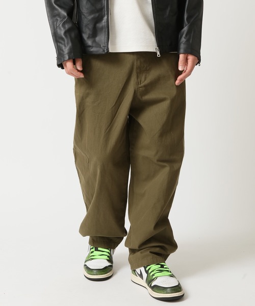 HANES(ヘインズ)の「【HANES/ヘインズ】ワイドフィットノータックパンツ /チノパン ワイドパンツ(チノパンツ・メンズ・ブラック/カーキ/ベージュ・S/M/L/LL)」の18枚目の写真