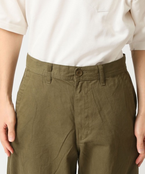 HANES(ヘインズ)の「【HANES/ヘインズ】ワイドフィットノータックパンツ /チノパン ワイドパンツ(チノパンツ・メンズ・ブラック/カーキ/ベージュ・S/M/L/LL)」の22枚目の写真