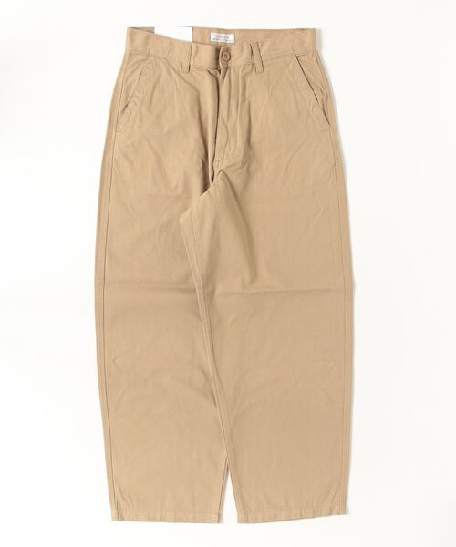HANES(ヘインズ)の「【HANES/ヘインズ】ワイドフィットノータックパンツ /チノパン ワイドパンツ(チノパンツ・メンズ・ブラック/カーキ/ベージュ・S/M/L/LL)」の10枚目の写真